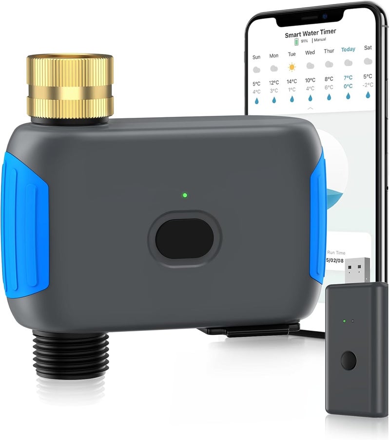 Smartale WiFi Sprinkler Timer, Smart Bluetooth Hose Timer, Programmable Automatic Irrigation System with Remote APP, Compatible with Alexa Google, Watering for Outdoor Garden Yard Lawn, 1 Outlet - Image 1
